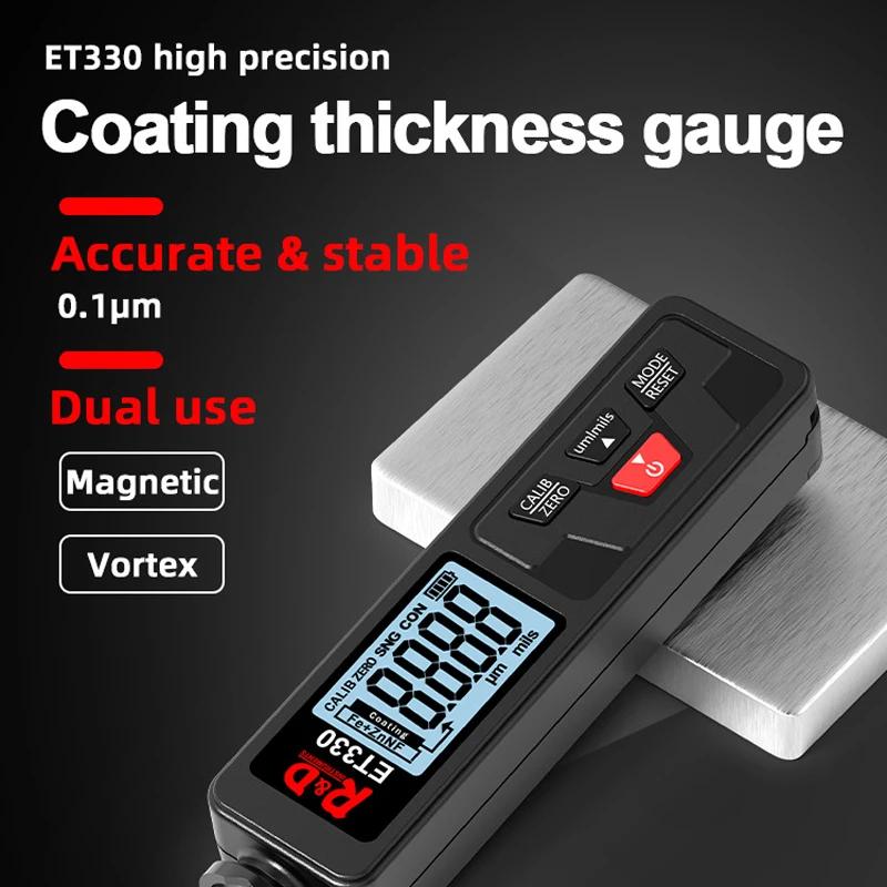Толщиномер покрытия R&D ET330, высокоточный толщиномер цинкового покрытия для автомобильной лакокрасочной поверхности, 1 комплект