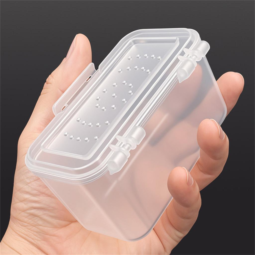 1pc Live Bait Box Plastic Lure Box Fake Bait Parts Earthworm Storage Container Multi-Purpose Portable Fishing Tools Organizer