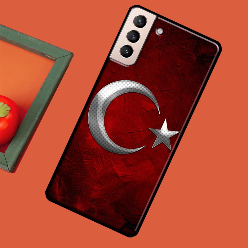 Турция Турецкий флаг Мягкий чехол для Samsung Galaxy S23 S22 S21 Ultra Note 20 Note 10 S8 S9 S10 Plus S20 FE Чехол