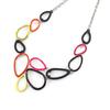 [K0171] - Designer Necklace 'Coloring' Pink Yellow Black