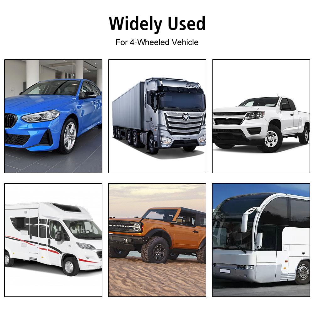 Car Tyre Pressure Monitor Solar TPMS Tire Pressure Monitoring System With 4 External Sensors Tyre Pressure Alarm Temperature Warning Fuel Save