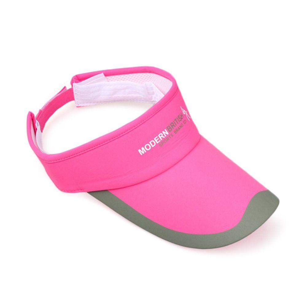 Spring Summer Tennis Golf Running Adjustable Sun Cap Sun Protection Visor Cotton Sunscreen Hat