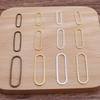 20pcs Metal Oval Hollow Frame Charms Pendant Earrings Bracelet Necklace Connectors for DIY Jewelry Making Findings Wholesale