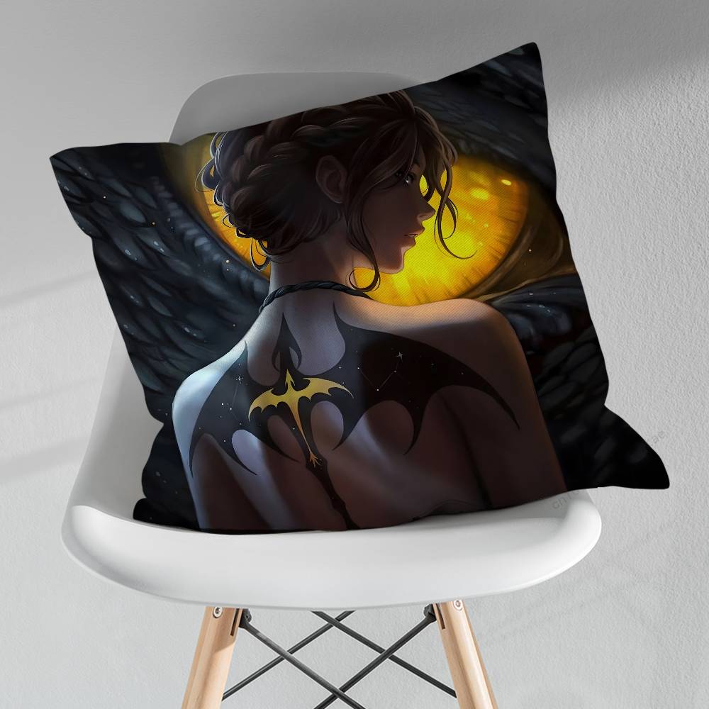 Art FFourth WWing Novel pillow over living room sofa cushion cover home decoration bedroom room bed pillow cover