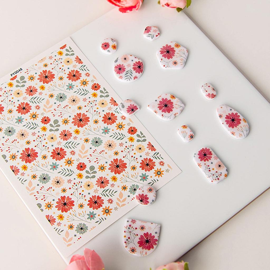 Глина Бумага для переноса акварели DIY Печать Цветочная бумага с листьями Керамика Ювелирные изделия Серьги Керамический инструмент для печати Ручная работа