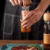 Visible Pepper Grinder Detachable Good Sealing Manual Wood Kitchen Sea Salt Storaging Seasoning Bottle for Camping