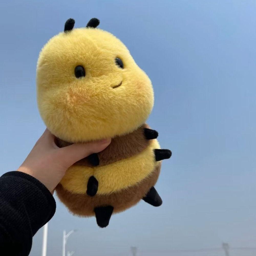 Stuffed Animal Honey Bee Plush Insect Toys Stuffed Bee Doll Fluffy Little Bee Bee PLushie Kids Toy