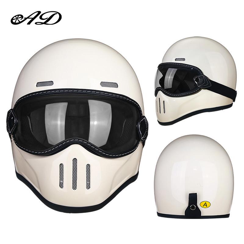 Exclusive Supply AD Carbon fiber small helmet body, fiberglass retro helmet for motorcycle cruising, scooter, and motorcycle riding