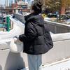 Пуховики Женские Короткие Свободные Утепленные С Капюшоном Хлопковые Куртки Корейская Версия Куртки-Пончики