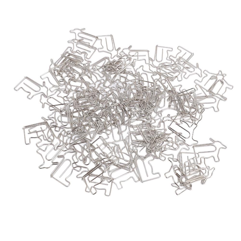 100PCS with Storage Box Cow Shaped Paper Clips Cow Shaped Cute Paper Clips Office Home