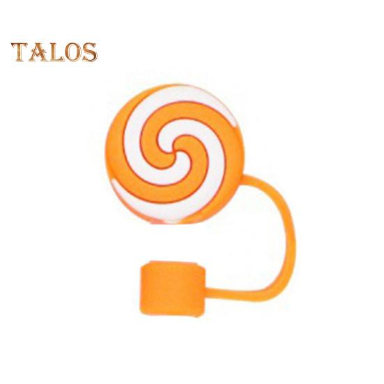 Силиконовые чехлы для соломенной шляпы на Хэллоуин 10 мм Декоративные колпачки в виде тыквы-призрака Пылезащитный многоразовый протектор для бутылки с водой