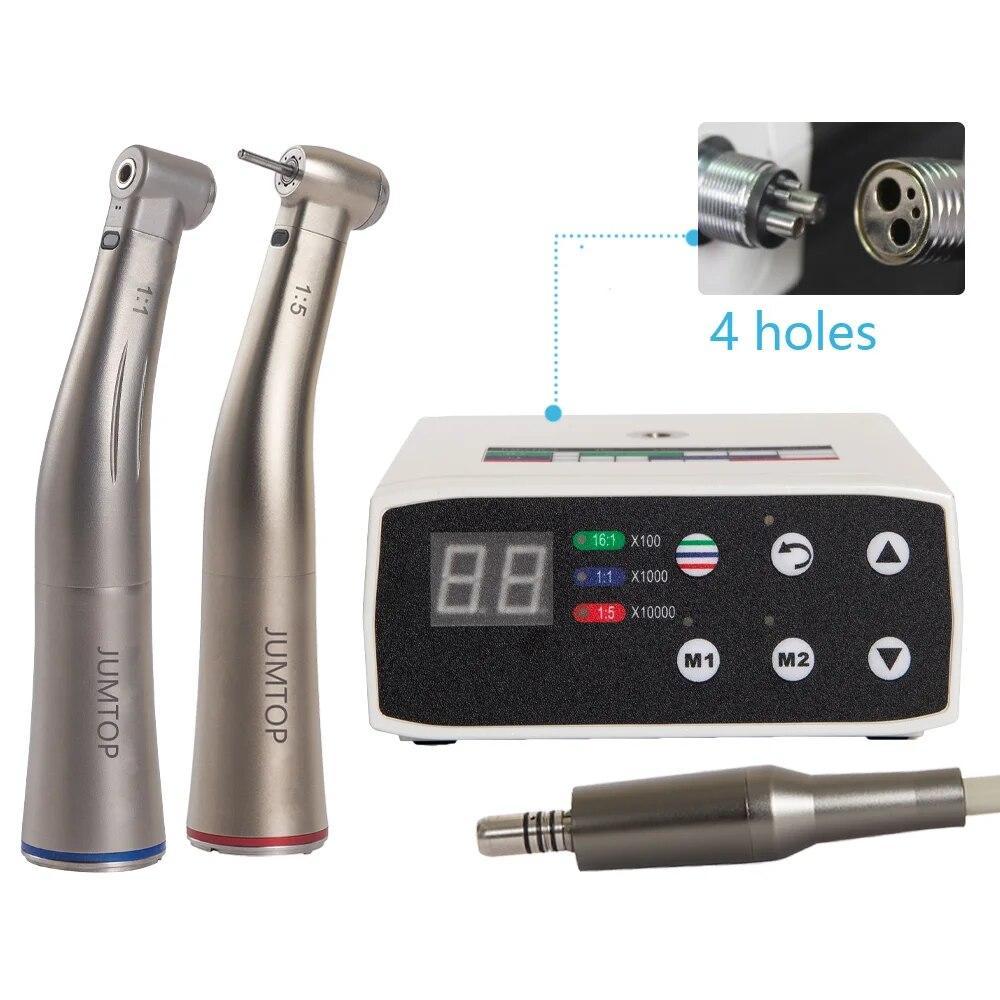 Стоматологический бесщеточный электрический светодиодный микромотор с 1:5 волоконно-оптических красных колец с противоположным углом, пригодных для инструмента микромоторного оборудования стоматолога