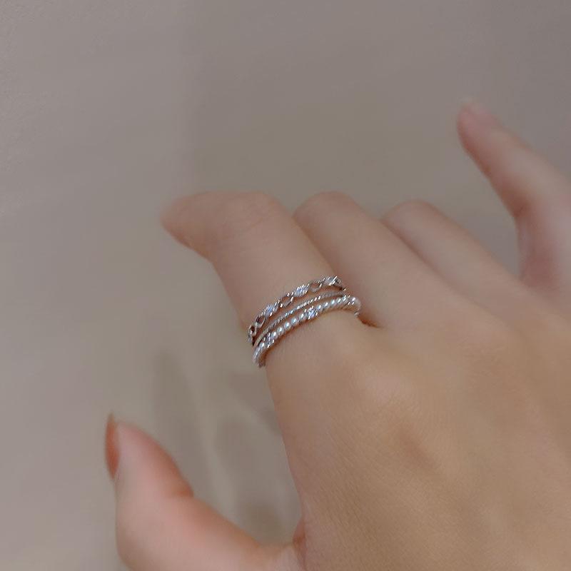 Открытое кольцо-бантик из гальванизированного золота с цирконием - корейский дизайн, роскошные ювелирные изделия