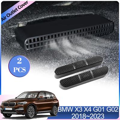 Крышка воздухозаборника для BMW X3 X4 G01 G02 Sport 2018~2024 Автомобильная вентиляция под задним сиденьем Пылезащитный кондиционер Вентиляционное отверстие Аксессуары для интерьера