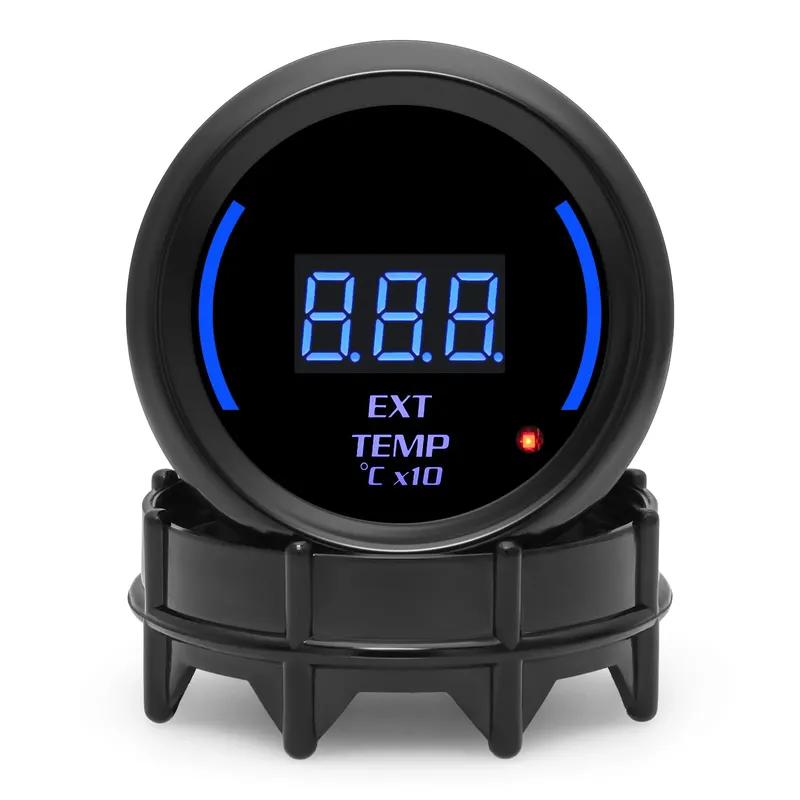 52mm Exhaust Temperature Gauge Digital Exhaust Gas Temp Gauge Led EXT Gauge Car Meter Sensor with Blue Ambient Light