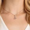Swarovski Ослебляющее Y-образное колье 'Лебедь' Розовое покрытие цвета розового золота Кристаллы V 5473024
