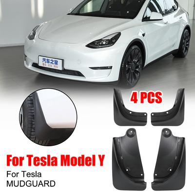 4 шт./компл. автомобильные брызговики для Tesla Model Y, брызговики для крыльев, большой брызговик, защита заднего крыла, модифицированная Tesla