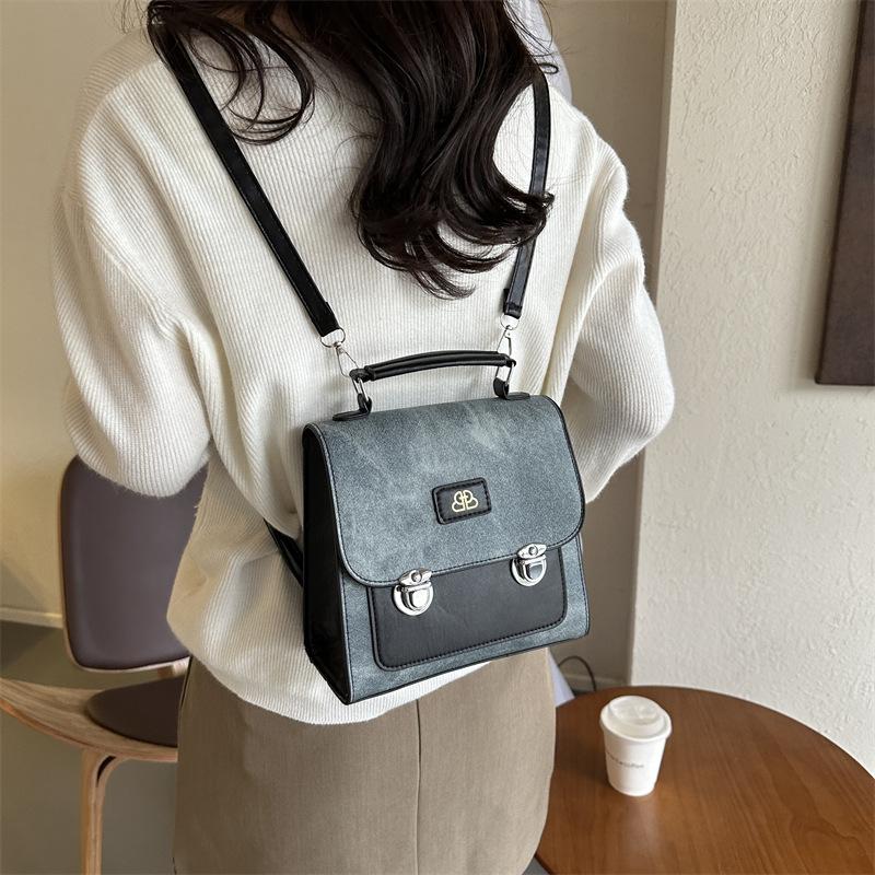 Весенний новый трендовый модный школьный рюкзак для школьников, дорожный рюкзак, ретро-рюкзак для женщин