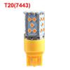 1156 7440 T20 3030 35smd Лампа Canbus W21W Светодиодная лампа для указателя поворота автомобиля Янтарный белый