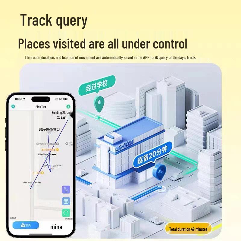 Умный GPS-трекер: Поиск потерянных предметов для питомцев, семьи и автомобилей (Совместимо с Android и iOS)