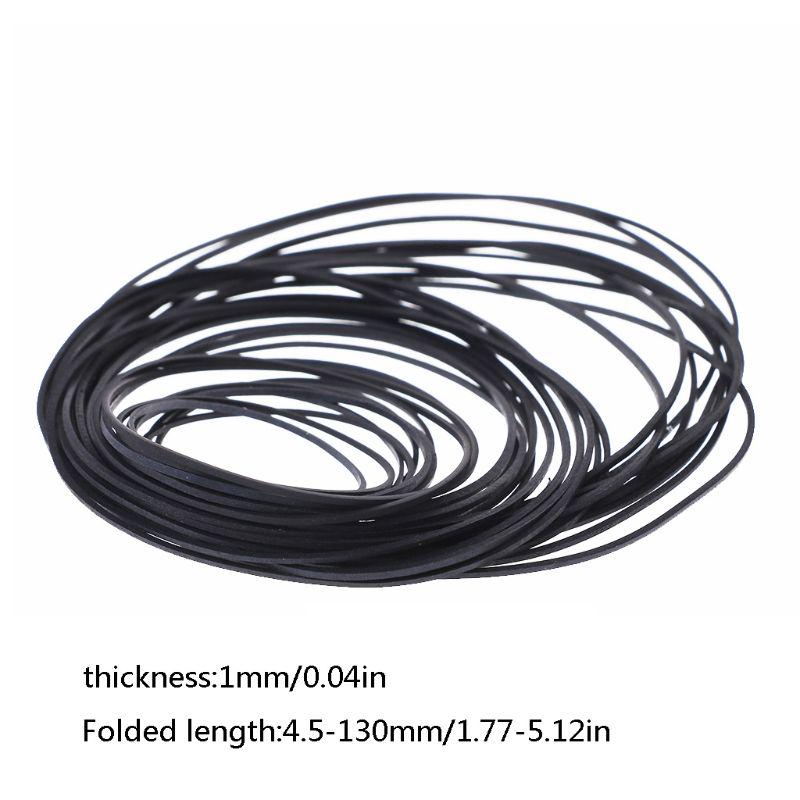 Универсальные ремни для кассетной ленты в ассортименте, обычные плоские резиновые ленты 45-130 мм для записывающих устройств