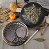 Nation Musical Instruments Ударные Барабан Красивое Искусство Шаманский Барабан Уникальный Узор Ручной Барабан С Палочкой Долговечный