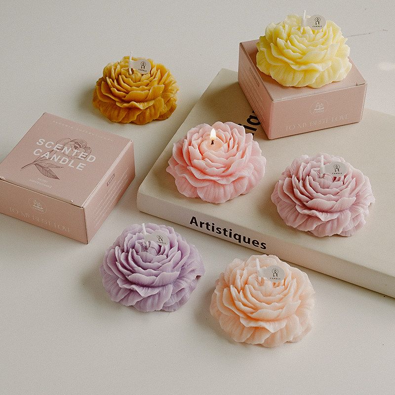 Peony-Shaped Scented Candles: Beautiful, Creative Floral Birthday and Holiday Gifts