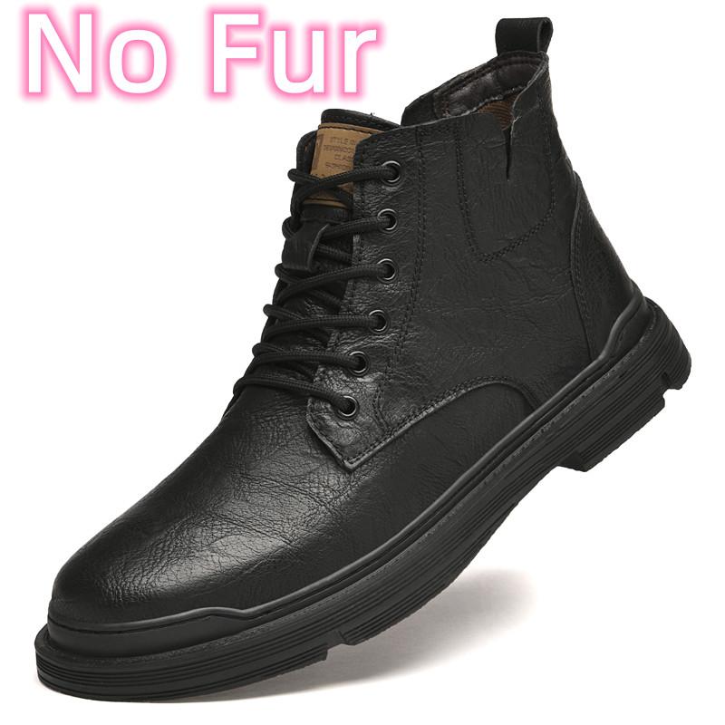 Fashion New Men's Shoes 2024 Sneakers Men All-match Men's Motorcycle Boots Fashion Comfortable Boots Men Outdoor High Top Leather Boots