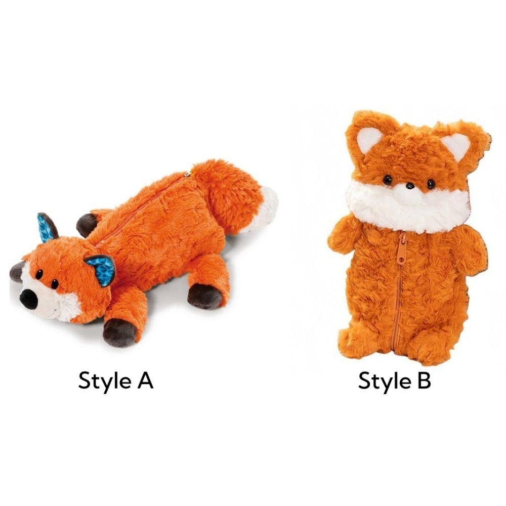 Cartoon Pencil Case Stuffed Stationery Storage Bag Makeup Bag Plush Pen Bag School Supplies