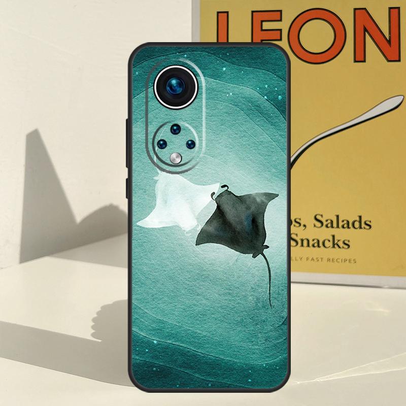 Чехол с изображением ската для Honor 200 Magic 7 5 6 Pro Honor X9c X9b X9a X8b X8a X8 X9 50 70 90 Lite Задняя крышка