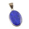 Натуральный лазурит драгоценный камень 925 проба стерлинговое серебро подарок кулон 2,25" A7Q94