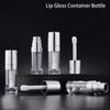1Pcs Empty Portable 10Ml Lip Gloss Tube Plastic Lip Glaze Tubes Coarse Bristle Brush Full Clear Transparent Container