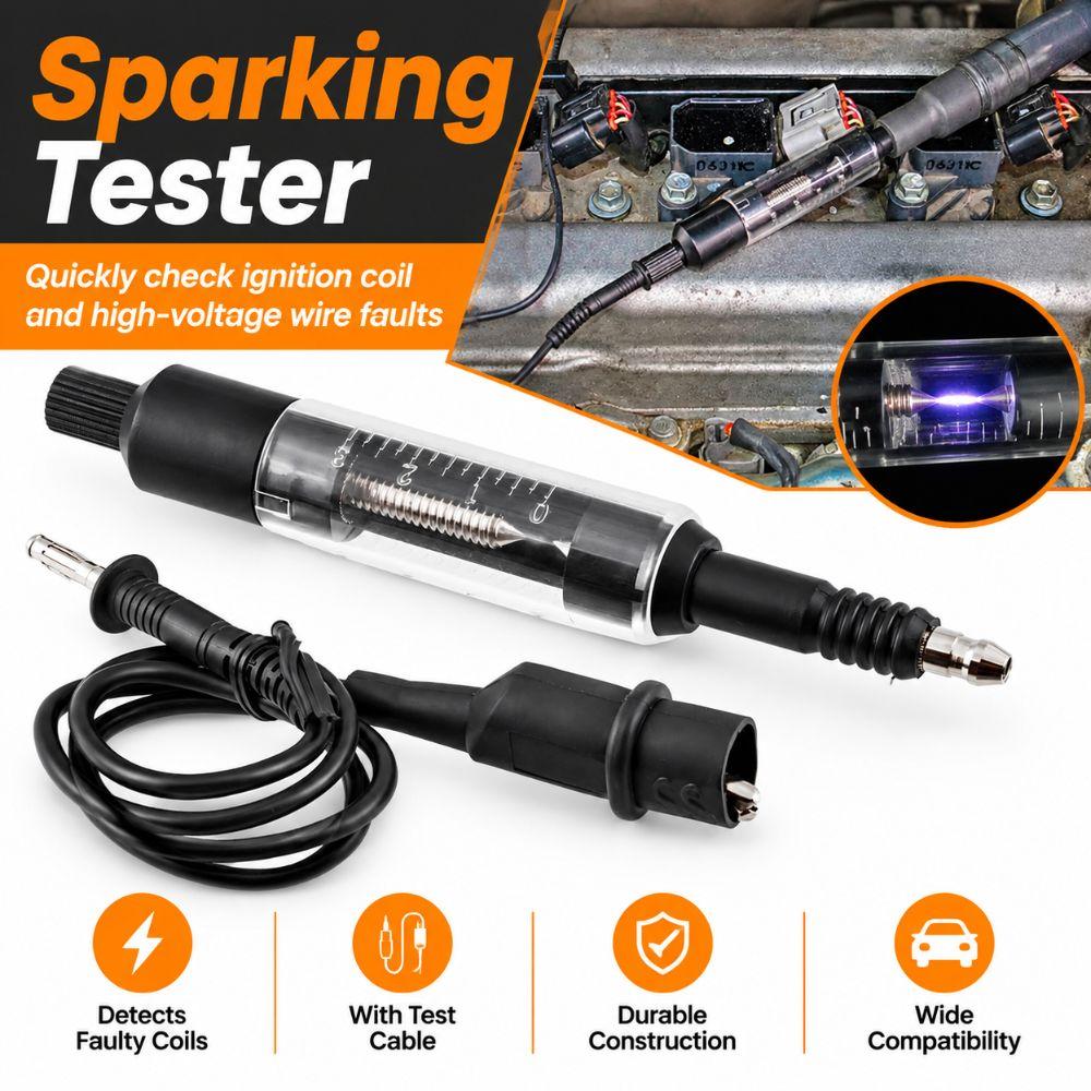 Flashover Gauge Spark Plug Checker Adjustable Engine In Line Tester Auto Diagnostic Tool For SUVs