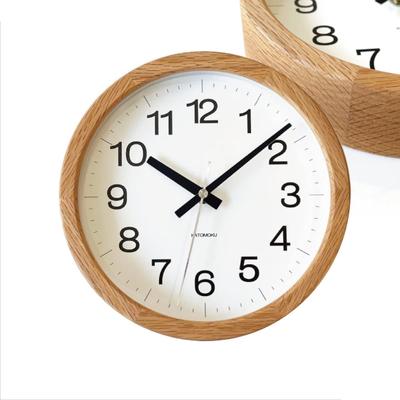 KATOMOKU Muku Clock 16 Oak Wall Clock Continuous Second Hand Controlled km-108OARC 220 мм (Радиочасы)