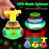 UFO Gyro Colorful Cartoon Gyro Music Rotating Outdoor Lights Children's Flash Toys