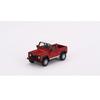 TrueScale Miniatures MINI GT Scale Land Rover Defender 90 Masai Finished Model 1/64 Pickup, Red, Right-Hand Drive,