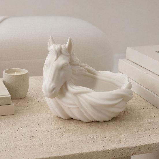 3D Horse Storage Bowl, Jewelry Tray, Trinket Dish, Desktop Storage Container for Keys Rings Earrings Bracelets Sundries