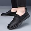 Мужские повседневные мокасины слипоны кожаные туфли модные мужские мокасины мягкие дышащие туфли удобные ленивые туфли на плоской подошве мокасины