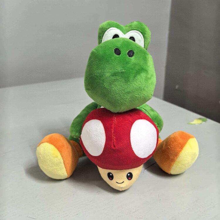 Kawaii Cute Standing Yoshis Plush Toy Super Marios Series Soft Stuffed Animal Doll Collectible Ornament Gift for Animie Funs