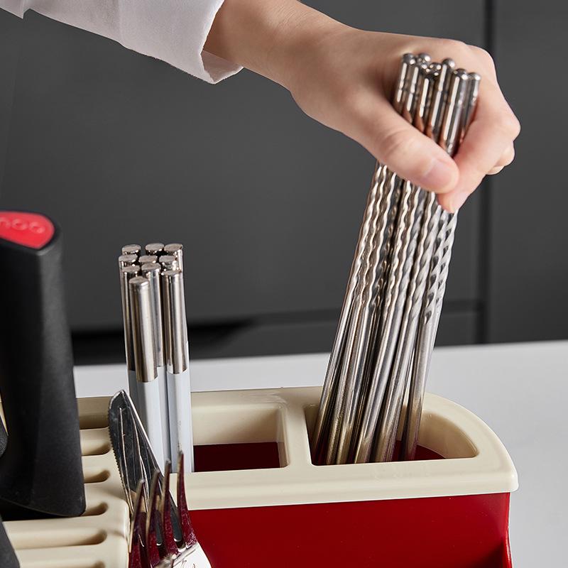 Многофункциональный держатель для кухонных ножей и разделочных досок Dopamine со встроенным хранилищем.