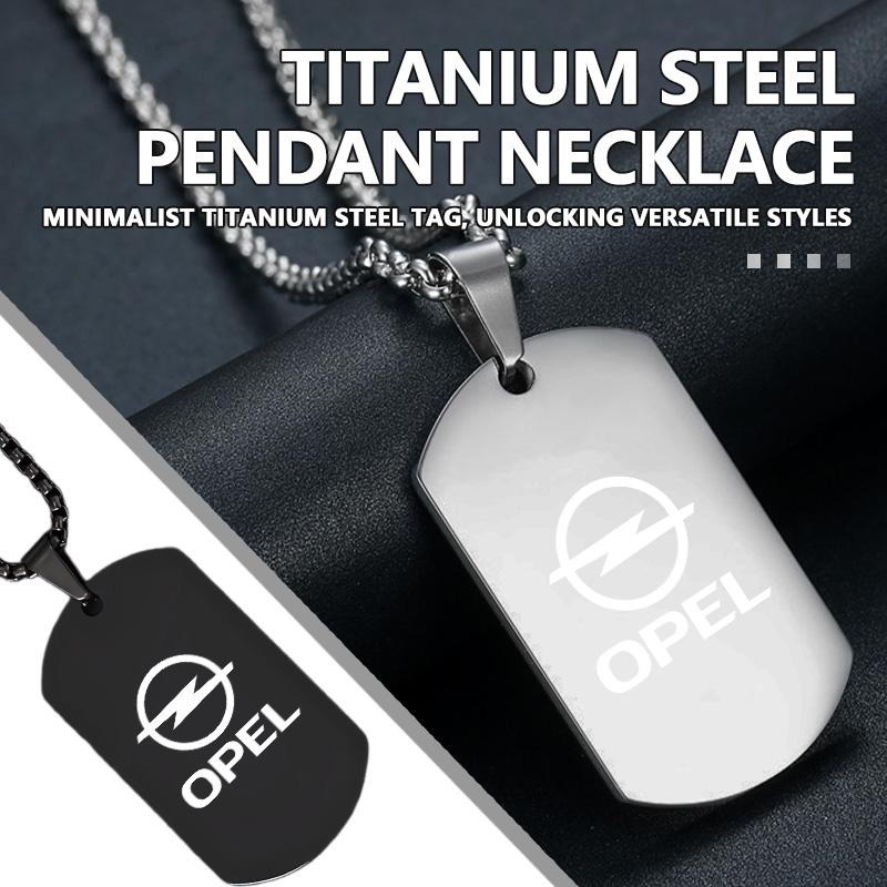 Personalized Engrave Necklace Stainless Steel Custom Pendant Gift For Opel ADAM ASTRA J K CORSA E INSIGNIA MOKKA VIVA Meriva