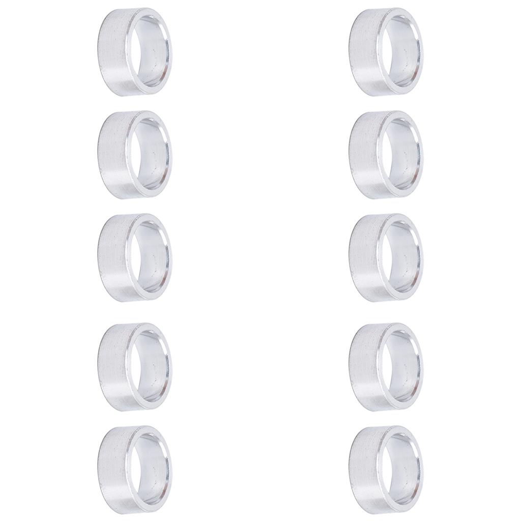 10Pcs Aluminum Alloy Spacer Round Unthreaded Standoff Support Fittings Outer Diameter 10mm