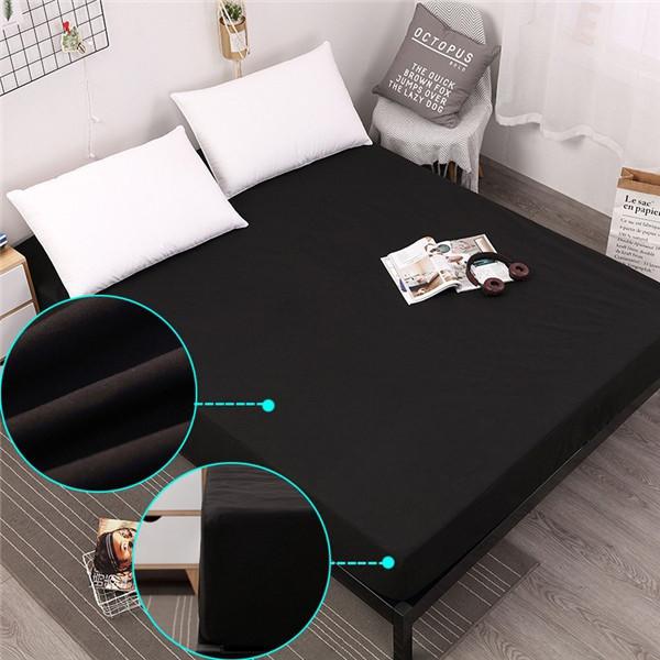 2023 НОВЫЙ супер водонепроницаемый наматрасник, сплошной цвет, защитная простыня на кровати, защита от пыли, клещей и бактерий, простыня без наволочки