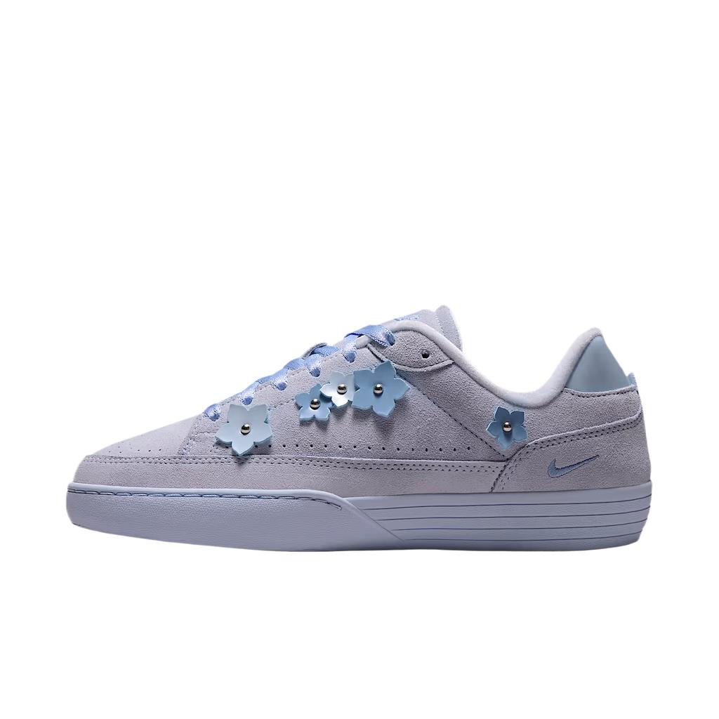 Nike Tennis Skate Shoes Unisex Low-top Hydro Blue/Hydro Blue/Metallic Silver/Work Blue IV5303-400