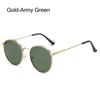 Vintage Metal Frame Sun Glasses UV Protection Hippie Glasses Trendy Round Sunglasses  for Women Men