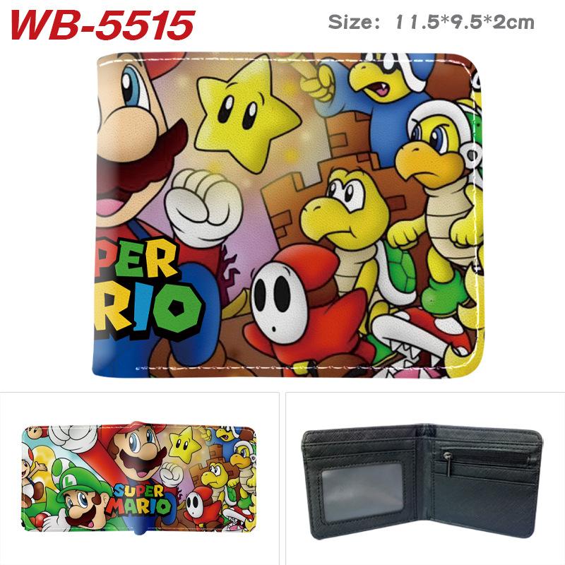 Superhero Anime Cartoon Bifold Wallet Full Color Print 2D Student Girls Boys Short Purse