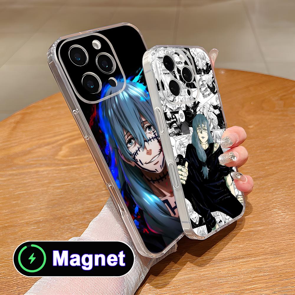 Чехол для телефона JJK Махито для iPhone 17 16 15 14 13 12 11 Air Pro Max Plus Mini Мягкий ТПУ Прозрачный Чехол Magsafe