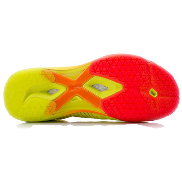Li Ning Raid Rebound Амортизация Дышащие Нескользящие Высокие Бадминтонные Кроссовки Унисекс Флуоресцентный Ярко-Зеленый AYAN015-4