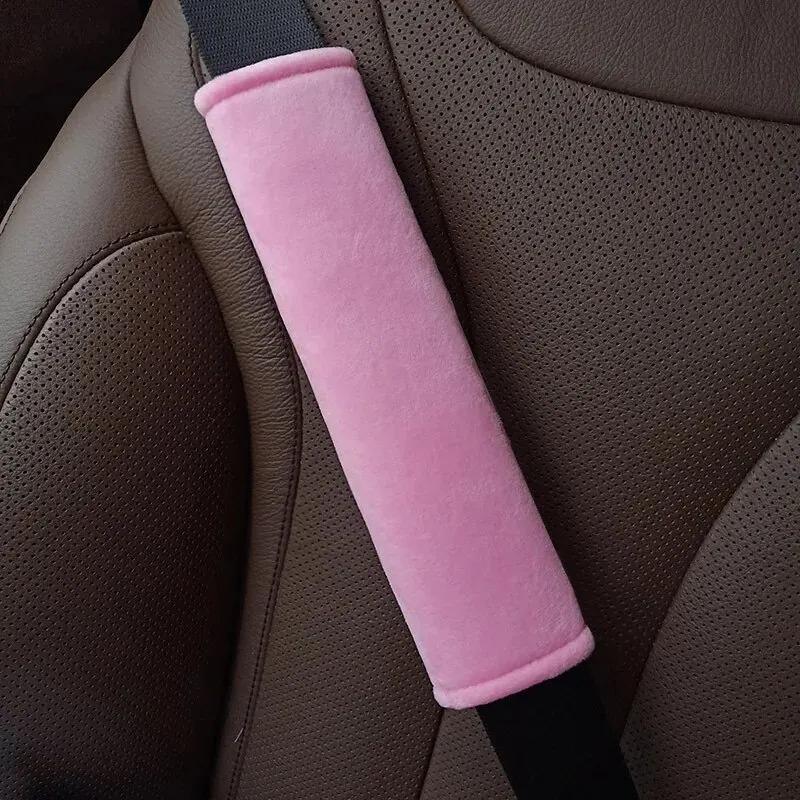 Universal Car Seat Belt Cushion Strap Cover Cushion Strap Safety Shoulder Short Plush Protector Interior Accessories