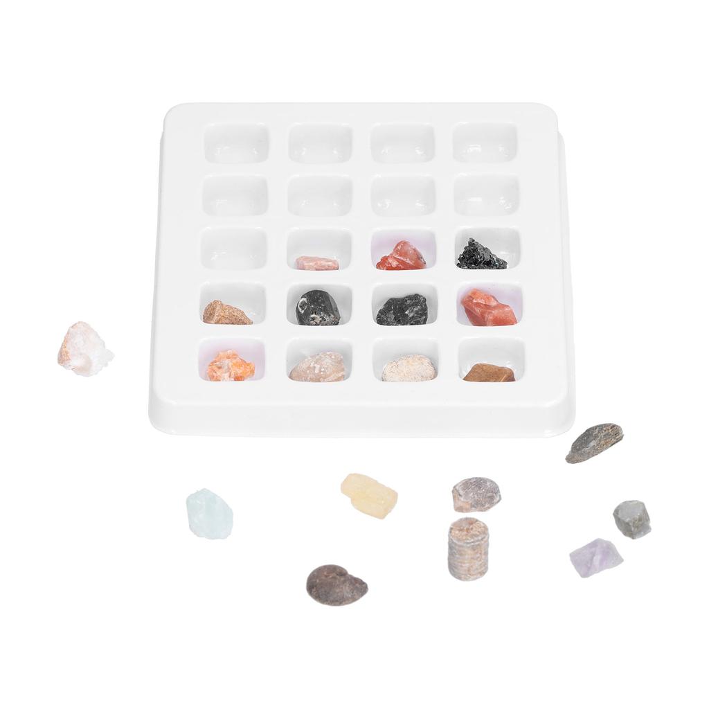 20 Kinds Crystal Gemstones Ornament Colorful Healing Chakra Gemstones for Kids Teacher Collector